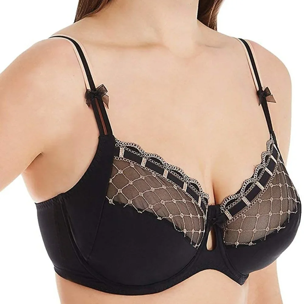 Prima Donna Twist A La Folie Bra - Color Celebration Black w/ Pink Accent